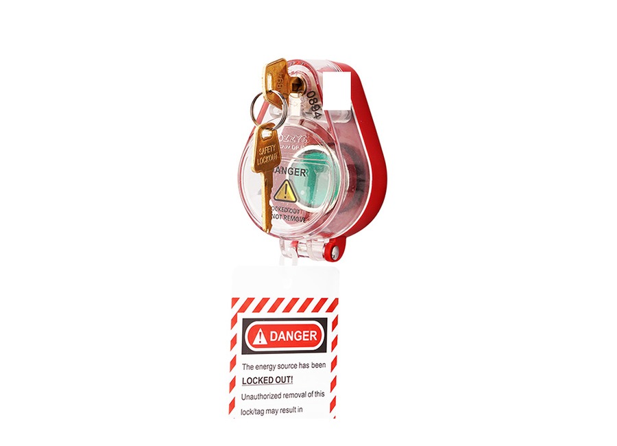 Self-locking fixed switch lockout