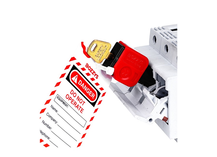 Circuit breaker lockout clamp