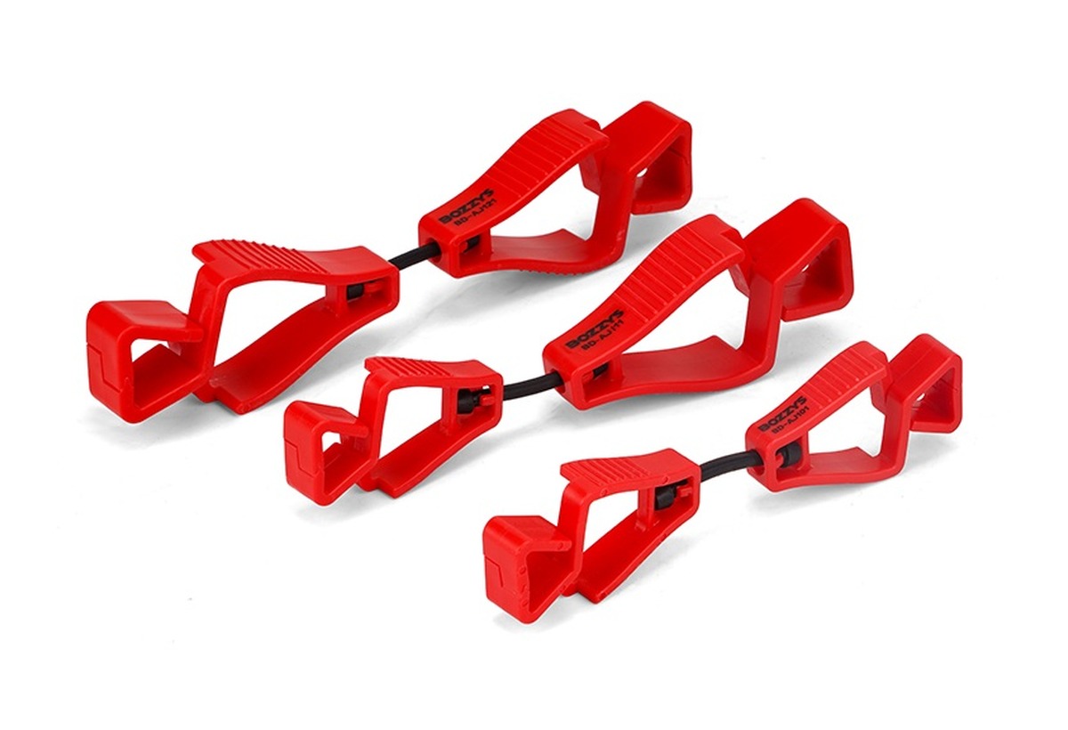 Glove clip attachment detail