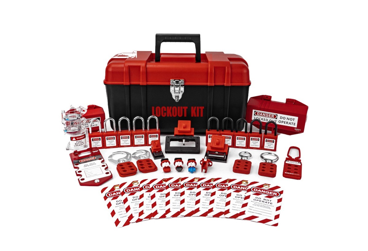Safety lockout combination box
