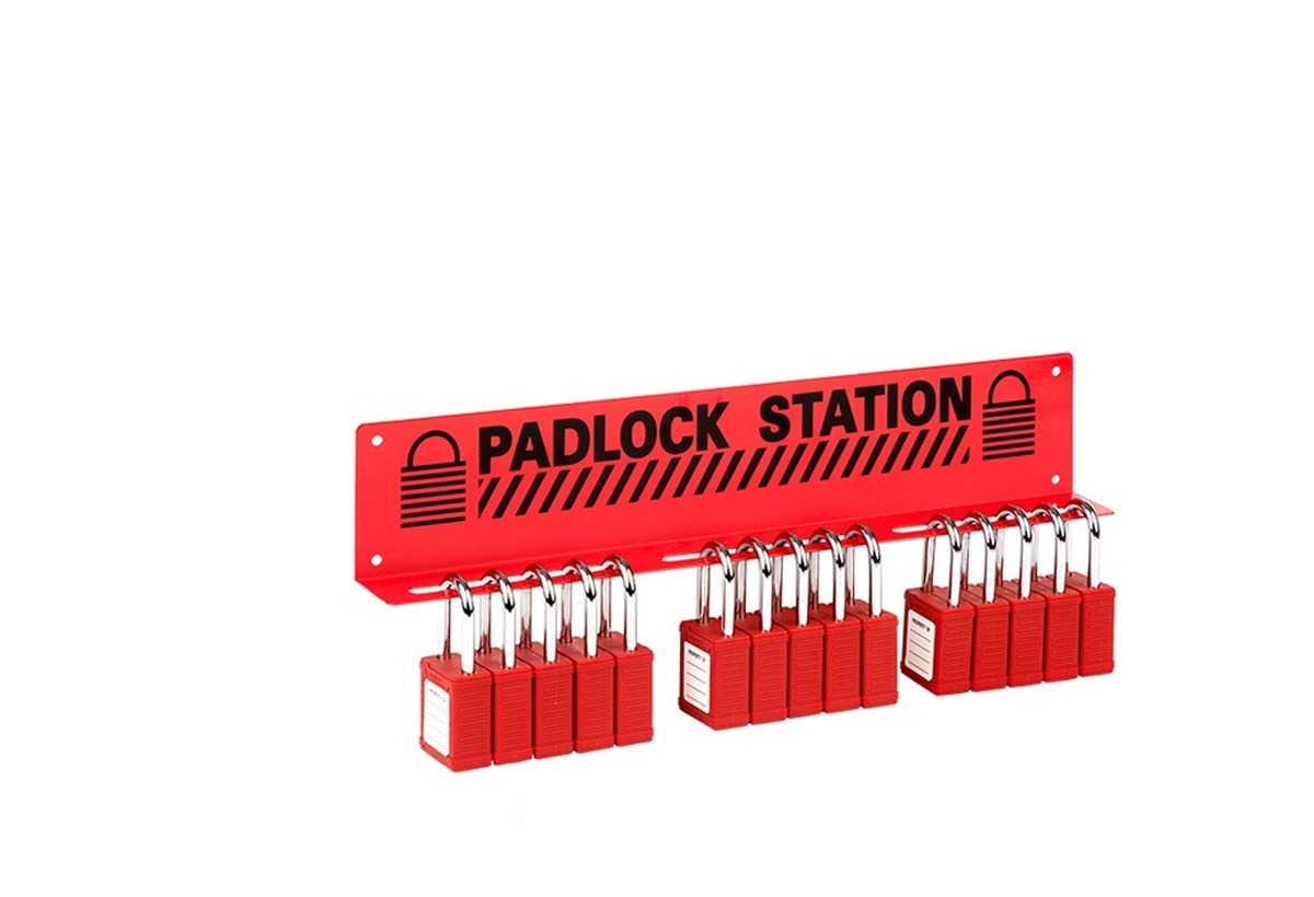 Wall mounted lockout station