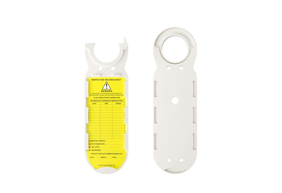 Circular multifunctional scaffolding tag