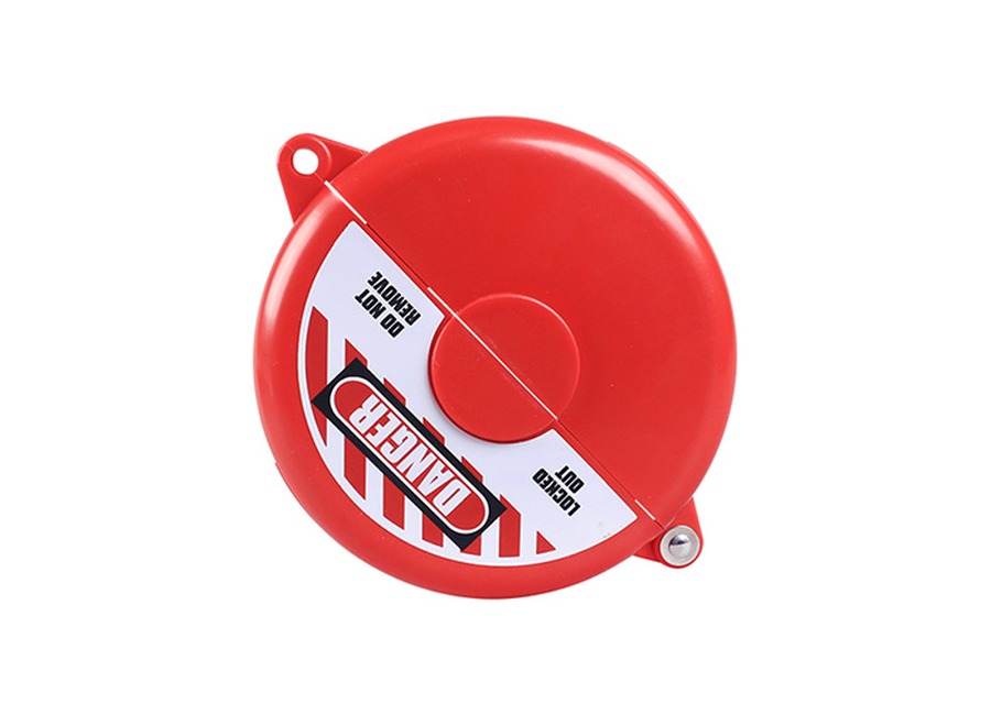 Gate valve lockout for mid-size hand wheels