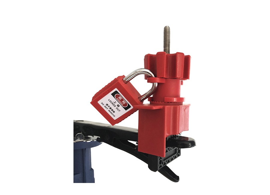 Universal butterfly valve lockout